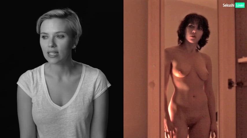 Scarlett Johansson Clothed vs Unclothed